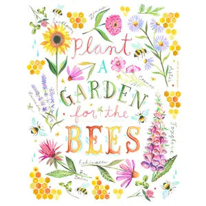 Katie Daisy - For The Bees Print