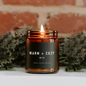Sweet Water Decor - Warm and Cozy Soy Candel | Amber Jar Candle